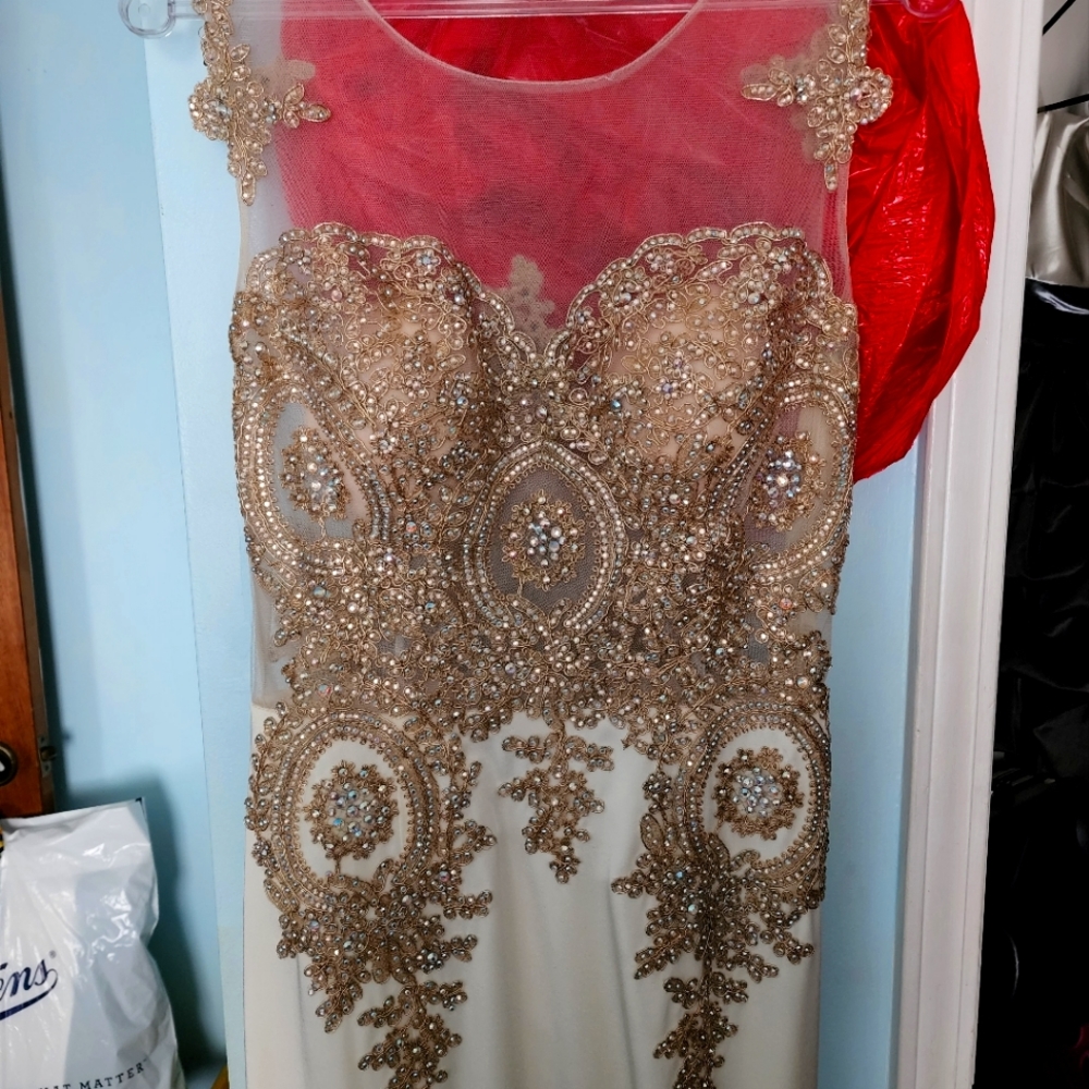 Size 10 Wedding/Prom Dress with train.